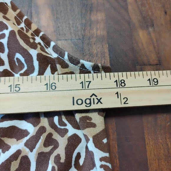 Lilly Pulitzer Women's Leopard Print Halter Top Chain Strap Size S Sleeveless - Picture 7 of 8